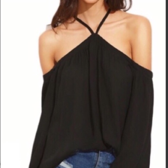 💕Host pick! Off shoulder halter top. “She & Sky” - Picture 4 of 7